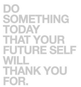 do something for your future